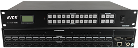 AVCS® 4K1616HDMI 4K30固定式16进16出无缝切换矩阵（水晶按键丶···